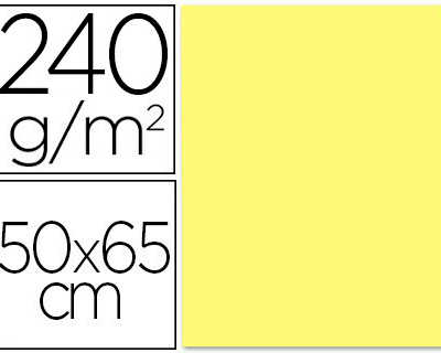 papier-cartonne-liderpapel-dessin-travaux-manuels-240g-m2-dim-500x650mm-unicolor-jaune-moyen