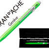 STYLO-BILLE CARAN D'ACHE 849 P OP LINE FLUO ALUMINIUM CLIP FLEXIBLE HEXAGONAL FLASHY VERT FLUO ENCRE BLEUE POINTE MOYENN STYLO-BILLE CARAN D'ACHE 849 P OP LINE FLUO ALUMINIUM CLIP FLEXIBLE HEXAGONAL FLASHY VERT FLUO ENCRE BLEUE POINTE MOYENN