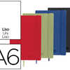 CARNET LIDERPAPEL COUVERTURE S IMILI CUIR ENCOLLÉE A6 105X148MM 70G/M2 UNI 120F FERMETURE ÉLASTIQUE COLORIS ASSORTIS CARNET LIDERPAPEL COUVERTURE S IMILI CUIR ENCOLLÉE A6 105X148MM 70G/M2 UNI 120F FERMETURE ÉLASTIQUE COLORIS ASSORTIS