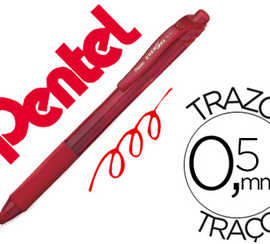 roller-pentel-energel-ratracta-ble-rechargeable-pointe-matal-0-7mm-rouge