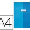 PROTEGE-CAHIER ELBA STANDARD P VC CRISTAL 20/100E A4 210X297MM COLORIS BLEU TURQUOISE PROTEGE-CAHIER ELBA STANDARD P VC CRISTAL 20/100E A4 210X297MM COLORIS BLEU TURQUOISE