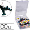 PUNAISE Q-CONNECT APINGLE MAMO COLORIS NOIR BOÎTE 100 UNITAS PUNAISE Q-CONNECT APINGLE MAMO COLORIS NOIR BOÎTE 100 UNITAS