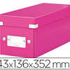BOÎTE RANGEMENT LEITZ CLICK&STORE PLASTIFIÉ 143X136X352MM FORMAT CD CAPACITÉ 30 BOÎTES CD STANDARD COLORIS ROSE BOÎTE RANGEMENT LEITZ CLICK&STORE PLASTIFIÉ 143X136X352MM FORMAT CD CAPACITÉ 30 BOÎTES CD STANDARD COLORIS ROSE
