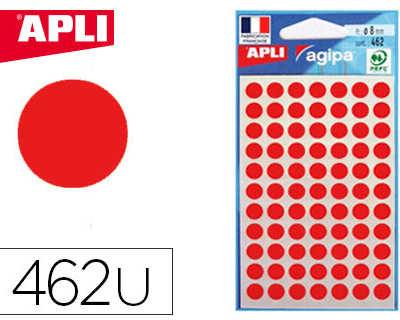 pastille-adhasive-apli-agipa-d-iametre-8-mm-coloris-rouge-pochette-462-unitas