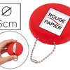 PORTE-MONNAIE ROUGE PAPIER PVC 60X28MM