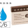 CARTOUCHE COURTE CROSS SPACIFI QUE STYLOS-PLUMES CROSS ENCRE BLEUE EFFACABLE ATUI 6 UNITAS