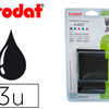 RECHARGE TAMPON TRODAT 4727/49 27/4957/4927T NOIR BLISTER 3 UNITAS RECHARGE TAMPON TRODAT 4727/49 27/4957/4927T NOIR BLISTER 3 UNITAS