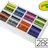 CRAYON CIRE CRAYOLA DIAMÈTRE 8MM LAVABLE 8 COLORIS ASSORTIS COFFRET SCOLAIRE 288 UNITÉS CRAYON CIRE CRAYOLA DIAMÈTRE 8MM LAVABLE 8 COLORIS ASSORTIS COFFRET SCOLAIRE 288 UNITÉS