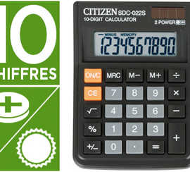 calculatrice-citizen-bureau-sdc-022s-10-chiffres-m-moire-racine-carr-e-pourcentage-solaire-pile-119-7x87x23-1mm-66g