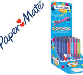 pr-sentoir-de-36-stylo-billes-papermate-inkjoy-quatro-4-couleurs-nouveau-corps-fun