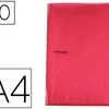 PROTÈGE-DOCUMENTS VIQUEL 20 POCHETTES 40 VUES POLYPROPYLÈNE ROUGE PROTÈGE-DOCUMENTS VIQUEL 20 POCHETTES 40 VUES POLYPROPYLÈNE ROUGE