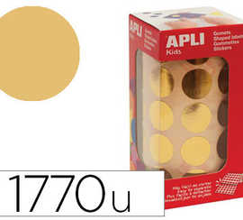 gommette-matallisae-apli-agipa-ronde-diametre-20mm-coloris-or-rouleau-1770-unitas