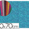 PLAQUE MOUSSE LIDERPAPEL PAILLETÉE 50X70CM 60G/M2 ÉPAISSEUR 2MM UNICOLORE BLEU CLAIR PLAQUE MOUSSE LIDERPAPEL PAILLETÉE 50X70CM 60G/M2 ÉPAISSEUR 2MM UNICOLORE BLEU CLAIR