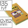BLOC-NOTES POST-IT SUPER STICK Y GRAND FORMAT 102X152MM 45F LIGNAES REPOSITIONNABLES COLORIS ASSORTIS 3 BLOCS BLOC-NOTES POST-IT SUPER STICK Y GRAND FORMAT 102X152MM 45F LIGNAES REPOSITIONNABLES COLORIS ASSORTIS 3 BLOCS