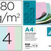 PAPIER COULEUR LIDERPAPEL MULT IFONCTIONS A4 80G/M2 JAUNE BLEU ROSE VERT PAQUET 100F PAPIER COULEUR LIDERPAPEL MULT IFONCTIONS A4 80G/M2 JAUNE BLEU ROSE VERT PAQUET 100F