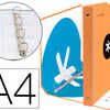 CLASSEUR LIDERPAPEL ANTARTIK 4 ANNEAUX EN D 40MM A4+ REMBORDÉ COLORIS ORANGE CLASSEUR LIDERPAPEL ANTARTIK 4 ANNEAUX EN D 40MM A4+ REMBORDÉ COLORIS ORANGE