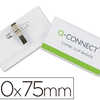 BADGE Q-CONNECT PVC RIGIDE TRA NSPARENT PINCE OU APINGLE FORMAT 40X75MM CARTE VISITE BADGE Q-CONNECT PVC RIGIDE TRA NSPARENT PINCE OU APINGLE FORMAT 40X75MM CARTE VISITE