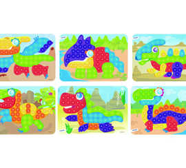 jeu-miniland-planches-dino-31x21cm-pack-de-6-unit-s