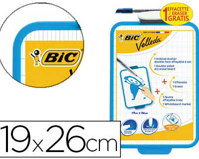 ardoise-blanche-bic-velleda-19-0x260mm-1-face-unie-1-face-quadrillae-1-feutre-velleda-1721-1-effacette