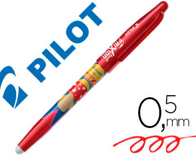 roller-pilot-frixion-ball-mika-dition-limit-e-champignon-criture-moyenne-0-5mm-encre-effa-able-grip-couleur-rouge