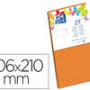 CARTE OXFORD VÉLIN 106X210MM 240G COLORIS ORANGE ÉTUI 25 UNITÉS