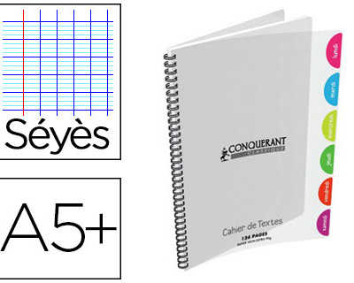 cahier-spirale-conqu-rant-classique-couverture-polypropyl-ne-a5-17x22cm-124-pages-s-y-s-incolore
