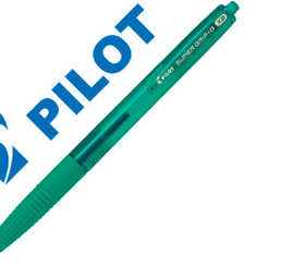 stylo-bille-pilot-super-grip-g-r-tractable-pointe-extra-large-coloris-vert
