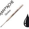 RECHARGE CARAN D'ACHE STYLO-BILLE CARTOUCHE GOLIATH ACIER INOXYDABLE DURÉE 8000M BILLE TOURNANTE MINE MOYENNE NOIR