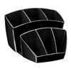 POT MULTIFONCTIONS CEP POLYSTY RENE ANTICHOC BRILLANT 8 COMPARTIMENTS 143X93X158MM COLORIS NOIR