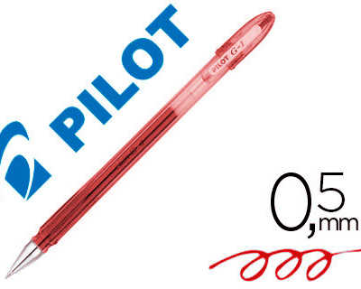 stylo-bille-pilot-g1-7-acritur-e-moyenne-0-5mm-encre-gel-corps-translucide-couleur-dense-rouge