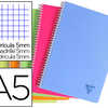 CAHIER CLAIREFONTAINE LINICOLO R RELIURE INTAGRALE ASSORTIMENT FRESH A5 14,8X21CM 180 PAGES 90G 5X5MM CAHIER CLAIREFONTAINE LINICOLO R RELIURE INTAGRALE ASSORTIMENT FRESH A5 14,8X21CM 180 PAGES 90G 5X5MM