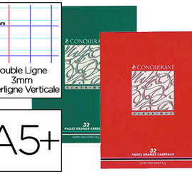 cahier-d-acriture-piqua-conqua-rant-classique-couverture-vernie-carte-couchae-a5-17x22cm-32-pages-90g-3-interlignes-10m