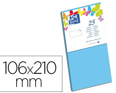 carte-oxford-v-lin-106x210mm-240g-coloris-bleu-lagon-tui-25-unit-s
