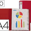 PROTÈGE-DOCUMENTS LIDERPAPEL P OLYPROPYLÈNE PRÉSENTATION 30 POCHETTES FIXES A4 210X297MM COLORIS OPAQUE ROUGE PROTÈGE-DOCUMENTS LIDERPAPEL P OLYPROPYLÈNE PRÉSENTATION 30 POCHETTES FIXES A4 210X297MM COLORIS OPAQUE ROUGE