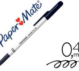 stylo-bille-paper-mate-fine-carbure-et-medium-criture-fine-0-4mm-encre-classique-bille-ind-formable-couleur-noire