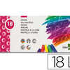 CRAYON CIRE LIDERPAPEL 75MM DI AMETRE 12MM PAPIER CARTON TISSU COLORIS BRILLANTS BOÎTE 18 UNITAS CRAYON CIRE LIDERPAPEL 75MM DI AMETRE 12MM PAPIER CARTON TISSU COLORIS BRILLANTS BOÎTE 18 UNITAS