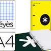 CLASSEUR LIDERPAPEL ANTARTIK 4 ANNEAUX 25MM A4 CARTON REMBORDA FEUILLETS MOBILES SAYES COLORIS JAUNE CLASSEUR LIDERPAPEL ANTARTIK 4 ANNEAUX 25MM A4 CARTON REMBORDA FEUILLETS MOBILES SAYES COLORIS JAUNE