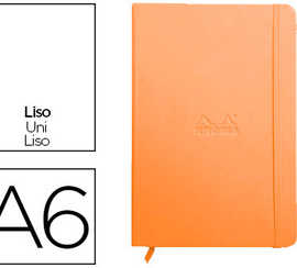 carnet-rhodia-webnotebook-a6-9-x14cm-couverture-simili-cuir-tangerine-192-pages-90g-uni-alastique-marque-page-orange