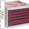 MODULE Q-CONNECT 5 TIROIRS SEC RÉTAIRE SUPERPOSABLE DOC FORMAT INCLUS 270X320MM 370X305X215MM BORDEAUX OPAQUE MODULE Q-CONNECT 5 TIROIRS SEC RÉTAIRE SUPERPOSABLE DOC FORMAT INCLUS 270X320MM 370X305X215MM BORDEAUX OPAQUE