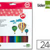 CRAYON COULEUR LIDERPAPEL MINE EXTRA-RASISTANTE 174.5MM ACRITURE DOUCE COLORIS INTENSES ATUI CARTON PLASTIFIA 24 UNITAS