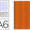 CAHIER SPIRALE LIDERPAPEL MULTILIDER A6 10,5X14,8CM 280P 80G/M2 QUADRILLAGE 5MM MICROPERFORÉ 6 TROUS COLORIS ORANGE CAHIER SPIRALE LIDERPAPEL MULTILIDER A6 10,5X14,8CM 280P 80G/M2 QUADRILLAGE 5MM MICROPERFORÉ 6 TROUS COLORIS ORANGE