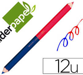 crayon-graphite-liderpapel-bic-olore-bleu-rouge-mine-large-ultra-rasistante-bois-grande-qualita