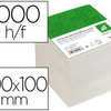 BLOC CUBE LIDERPAPEL PAPIER ENCOLLÉ 100X100X100MM 1000F 80G/M2 COLORIS BLANC BLOC CUBE LIDERPAPEL PAPIER ENCOLLÉ 100X100X100MM 1000F 80G/M2 COLORIS BLANC