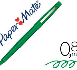 stylo-feutre-paper-mate-flair-original-pointe-moyenne-1mm-longue-durae-de-vie-coloris-vert