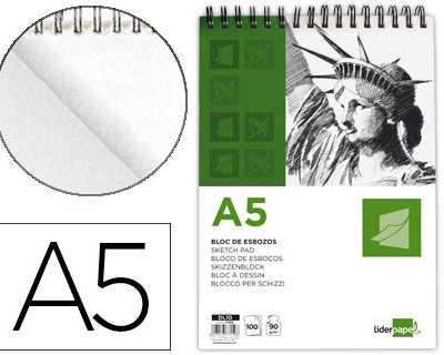 bloc-spirale-liderpapel-esquisses-uni-90g-m2-a5-100f