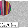 PLAQUE MOUSSE LIDERPAPEL PAILLETÉE 50X70CM 60G/M2 ÉPAISSEUR 2MM UNICOLORE ARGENT PLAQUE MOUSSE LIDERPAPEL PAILLETÉE 50X70CM 60G/M2 ÉPAISSEUR 2MM UNICOLORE ARGENT