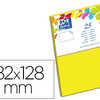 CARTE OXFORD VÉLIN 82X128MM 240G COLORIS JAUNE CANARI ÉTUI 25 UNITÉS