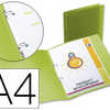 CLASSEUR LIDERPAPEL 2 ANNEAUX 15MM A4 245X315MM POLYPROPYLÈNE TRANSLUCIDE DOS 17MM COLORIS FROSTY VERT CLASSEUR LIDERPAPEL 2 ANNEAUX 15MM A4 245X315MM POLYPROPYLÈNE TRANSLUCIDE DOS 17MM COLORIS FROSTY VERT