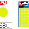 PASTILLE ADHASIVE APLI AGIPA D IAMETRE 15MM COLORIS JAUNE POCHETTE 168 UNITAS PASTILLE ADHASIVE APLI AGIPA D IAMETRE 15MM COLORIS JAUNE POCHETTE 168 UNITAS