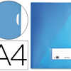 POCHETTE COIN LIDERPAPEL POLYP ROPYLÈNE A4 210X297MM 18/100E 20F PORTE-ÉTIQUETTE RABAT INTÉRIEUR TRANSLUCIDE COLORIS BLE POCHETTE COIN LIDERPAPEL POLYP ROPYLÈNE A4 210X297MM 18/100E 20F PORTE-ÉTIQUETTE RABAT INTÉRIEUR TRANSLUCIDE COLORIS BLE